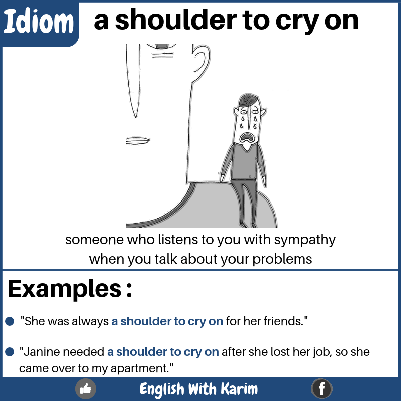 A shoulder to cry on