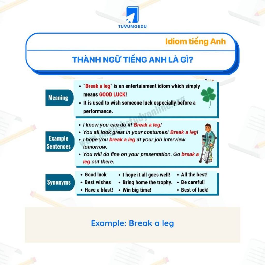 Thành ngữ tiếng Anh là gì?