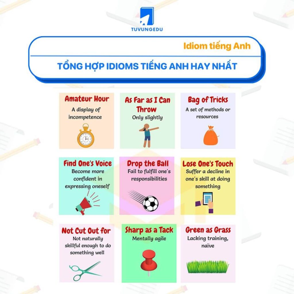 Chinh phục 100+ Idiom tiếng Anh thông dụng