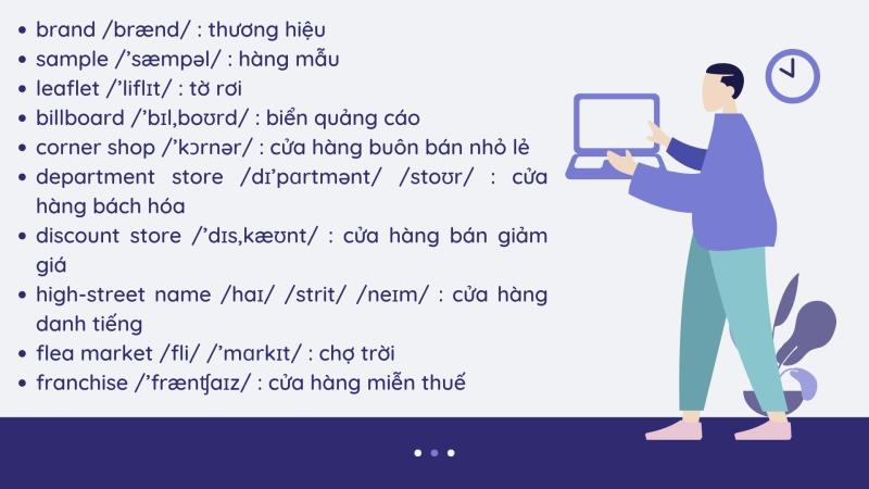 Từ vựng về Shopping trong tiếng Anh