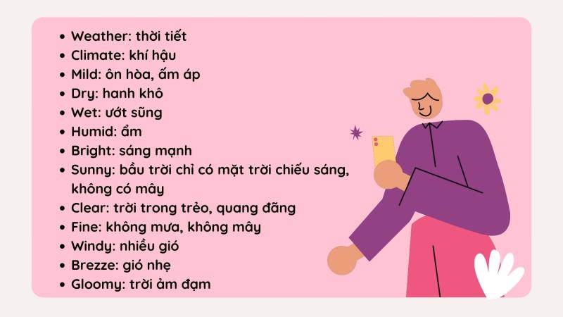 50+ từ vựng về thời tiết thông dụng nhất